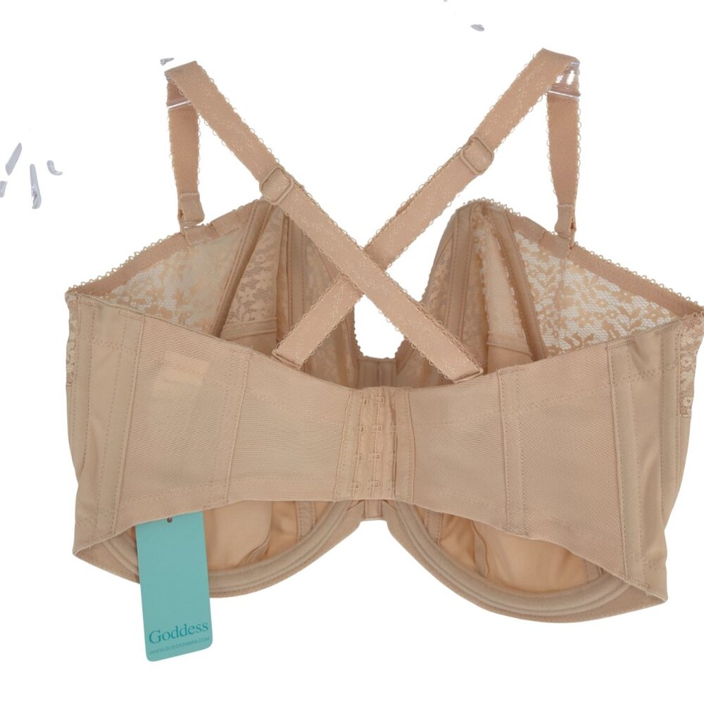 Goddess Underwired Strapless Bra Sand Supportive Convertible NWT - Picture 7 of 16